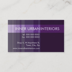 MODERN BUSINESS CARD :: modish stripe 4L