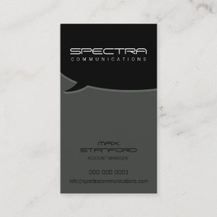 MODERN BUSINESS CARD :: talk bubble 4P