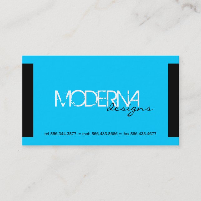 Modern Business Cards (Front)
