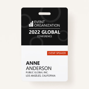 Modern Business Conference Event Badge