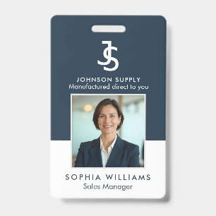 Modern Business Custom Company Monogram Logo Badge