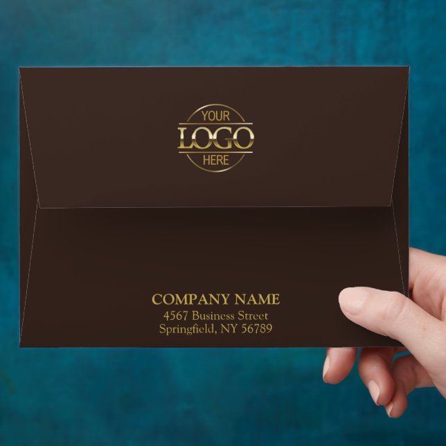 Modern Business Custom Logo Professional Brown Envelope (Hand)