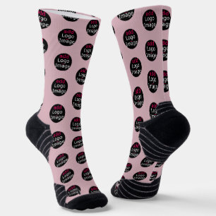 Modern Business Customizable Promo Dusty Rose Pink Socks