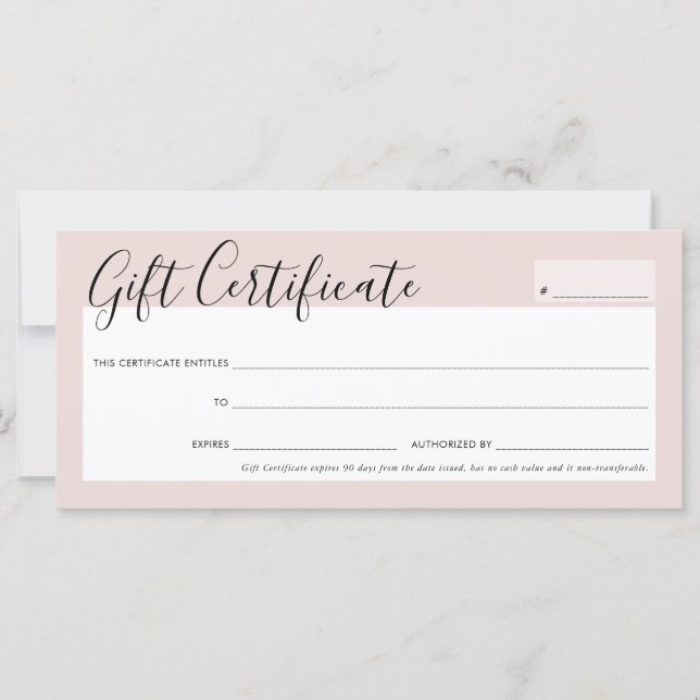 MODERN BUSINESS elegant chic blush pink rose gold (Front)