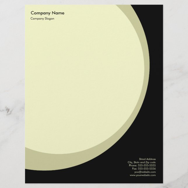 Modern Business Letterhead - Neutral (Front)