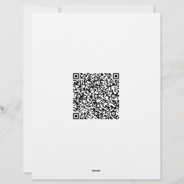 Modern Business Letterhead with QR Code and Logo (Back)