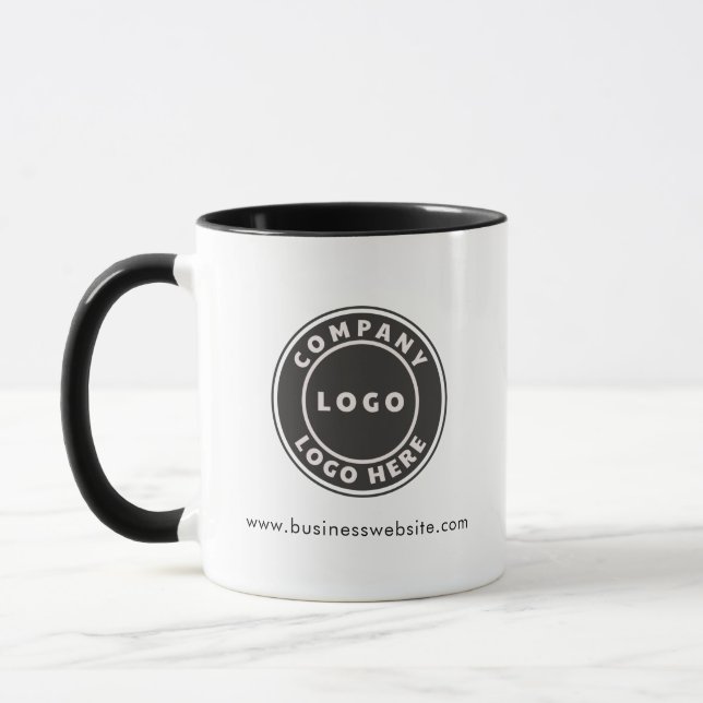 Modern Business Logo and Company Website Mug (Left)