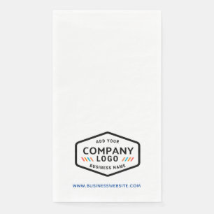 Modern Business Logo and Corporate Website Custom Napkin