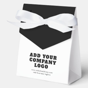 Modern Business Logo and Slogan Promotional Favor Box