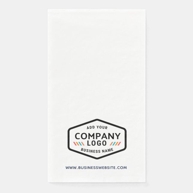 Modern Business Logo and Website Corporate Custom Napkin (Front)