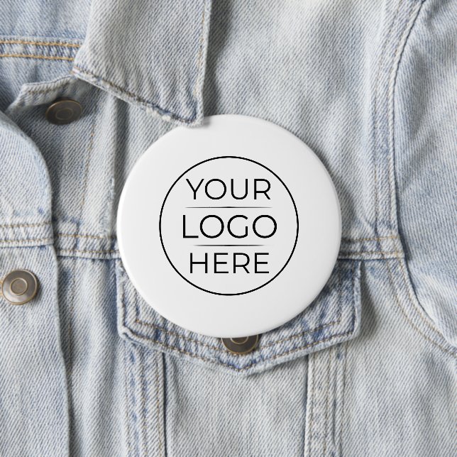 Modern Business Logo Branding 4 Inch Round Button (In Situ)