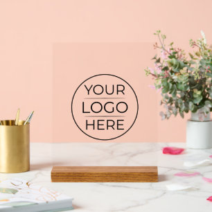 Modern Business Logo Branding Acrylic Sign
