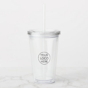 Modern Business Logo Branding Acrylic Tumbler