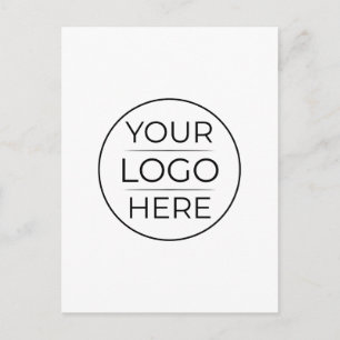 Modern Business Logo Branding Announcement Postcard