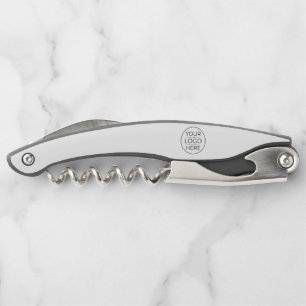 Modern Business Logo Branding Corkscrew
