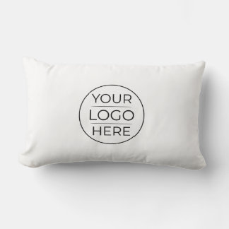 Modern Business Logo Branding Lumbar Pillow