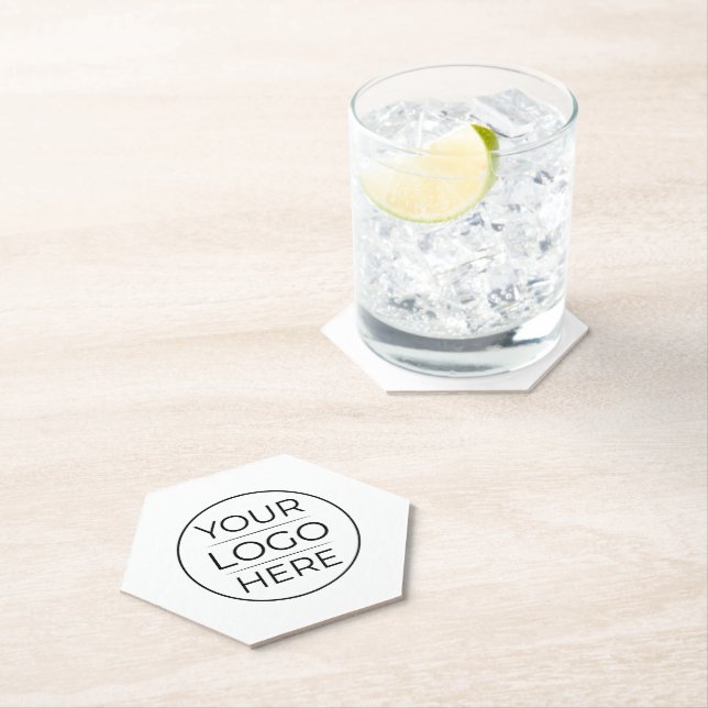 Modern Business Logo Branding  Paper Coaster (Insitu)