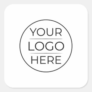 Modern Business Logo Branding Square Sticker