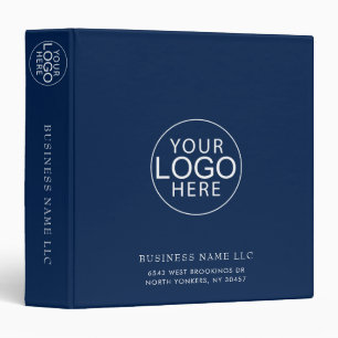 Modern Business Logo Company Custom Binder