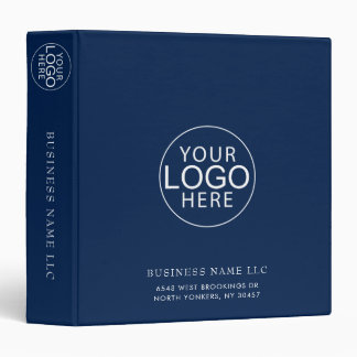 Modern Business Logo Company Custom Binder
