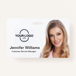 Modern Business Logo Corporate Employee Photo ID Badge