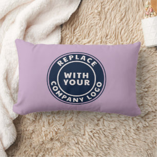 Modern Business Logo Corporate Events Custom Lumbar Pillow
