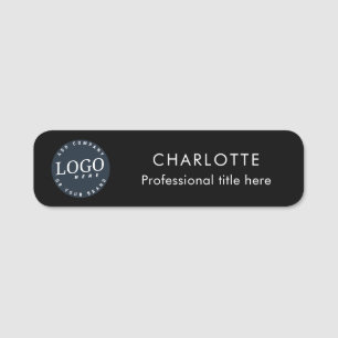 Modern Business Logo Corporate Staff Event Name Tag