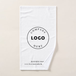 Modern Business Logo Custom Branded Hand Towel