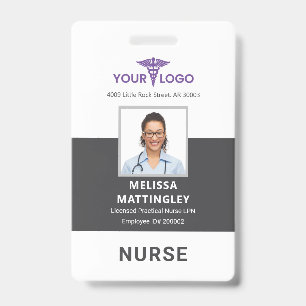 Modern Business Logo Employee Photo ID Badge