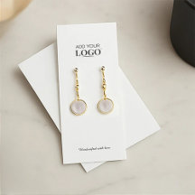 Modern Business Logo Jewellery Earring Display Car