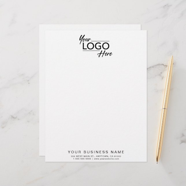 Modern Business Logo Letterhead (Front/Back In Situ)
