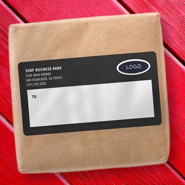 Modern Business Logo Mailing Shipping Labels (Creator Uploaded)