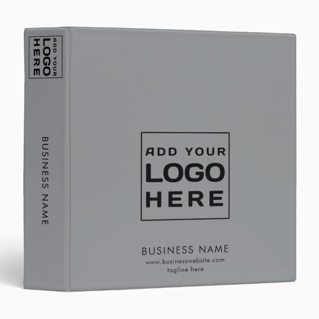 Modern Business Logo Minimalist Custom Binder (Front/Spine)