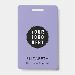 Modern Business Logo Minimalist Employees Custom Badge