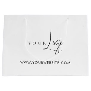 Modern Business Logo Product Packaging Large Gift Bag
