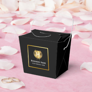 Modern Business Logo Promotional Branding Favor Box