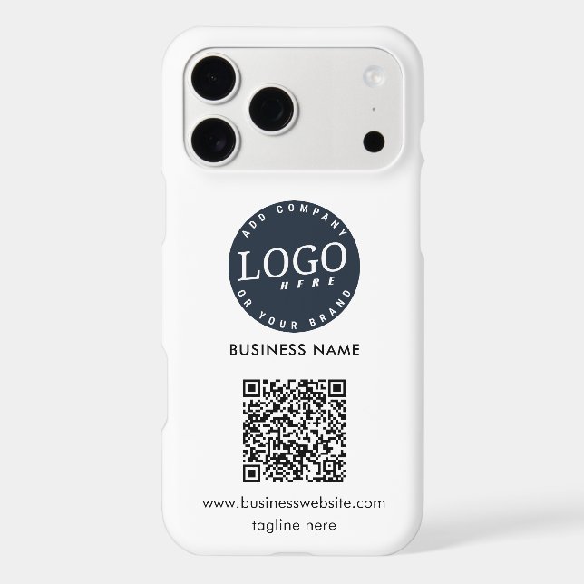 Modern Business Logo QR Code Custom (Verso)
