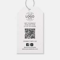 Modern Business Logo QR Code Feedback Social Media