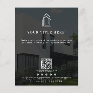 Modern Business Logo QR Code Social Media Photo  Flyer