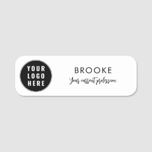 Modern Business Logo Script Professional Name Tag