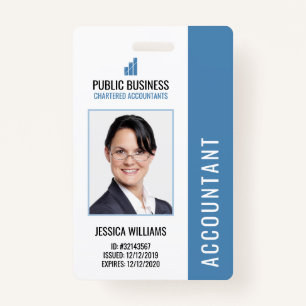 Modern Business Logo Staff Employee ID Badge