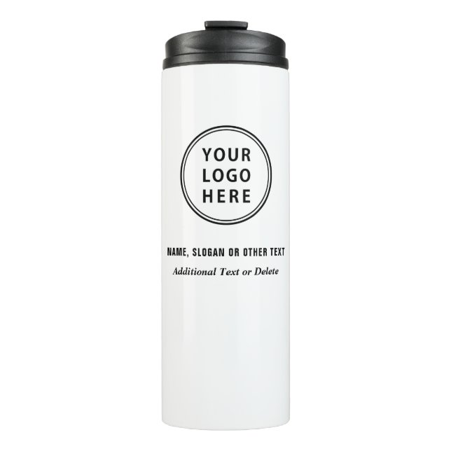 Modern Business Logo Thermal Tumbler (Front)