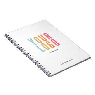Modern Business Logo White Promotional Notebook