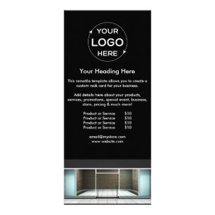 Modern Business Marketing Minimalistic Rack Card