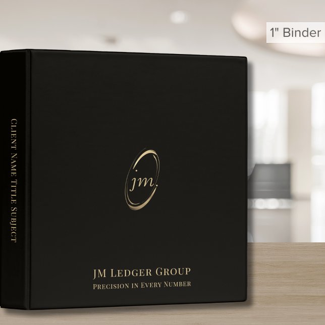 Modern Business Monogram Binder (Creator Uploaded)
