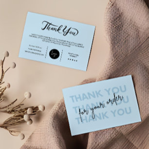 Modern Business Package Insert Card