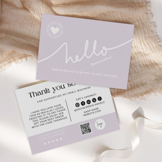 Modern Business Package Insert Card (Creator Uploaded)