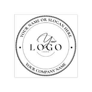 MODERN BUSINESS Personalized Business Logo Address Rubber Stamp