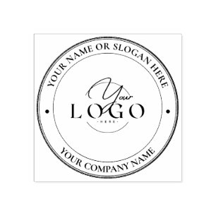 MODERN BUSINESS Personalized Business Logo Address Rubber Stamp