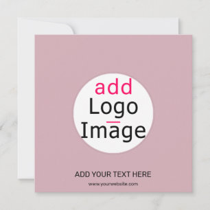 Modern Business Professional Chic Pink Custom Card